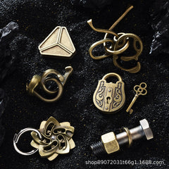 Luban Lock Puzzle Toy - High IQ Metal Unlocking Game